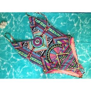 🌴LA Hearts one piece swimsuit, size medium, NEW!
